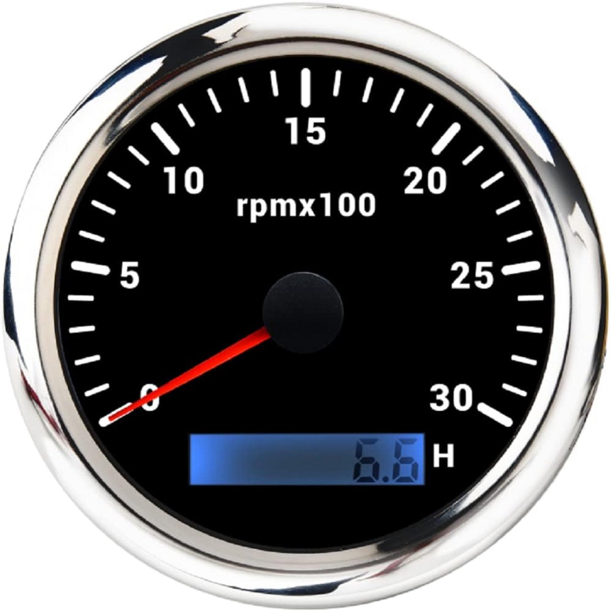 Waterdichte 85mm Toerenteller met Urenteller 0-3000 RPM en 7 Kleuren Achtergrondverlichting