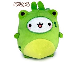 Molang Kikker knuffel 12 cm - Clip On Pluche sleutelhanger - Merchandise - plushy - Kawaii - Voor rugtas