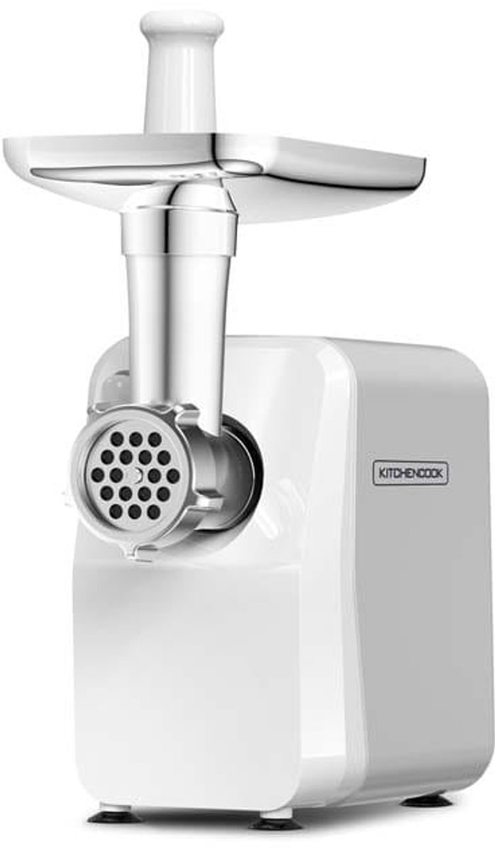 Kitchencook MG1300 - Vleesmolen - 1300W - Roestvrijstalen Messen - Worstaccessoire
