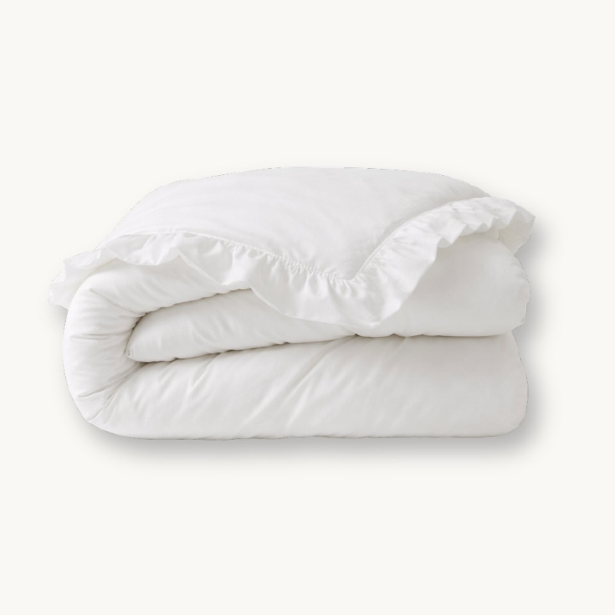 Y-NOT – Dekbed Zonder Overtrek 200x220 – Ruffles – All Season – Zacht & Wasbaar – Wit
