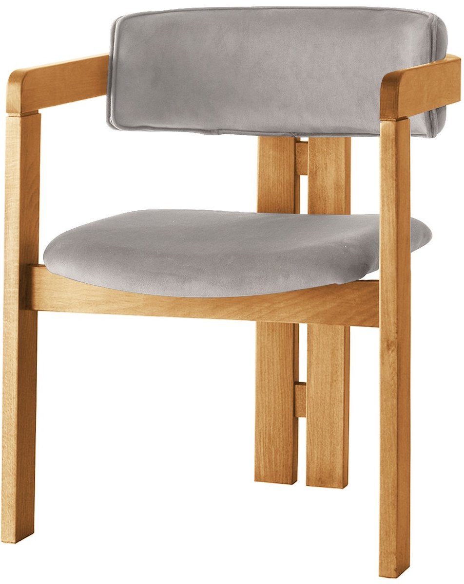 Skye Decor , Stoel, CO - 035, Hout, Eiken & Lichtbruin, 58 x 49 x 76 cm