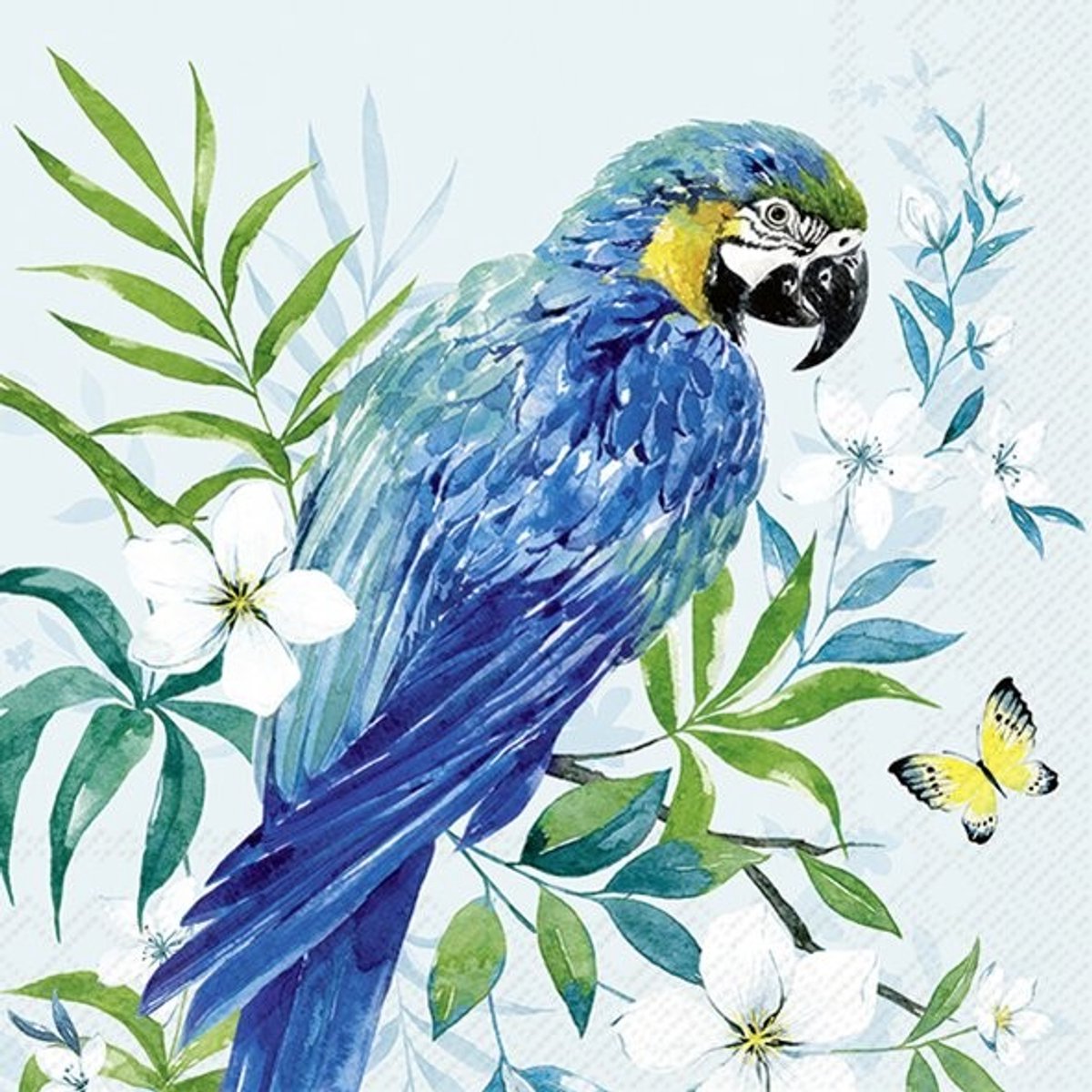 IHR Lunch servetten - Parrot Light Blue