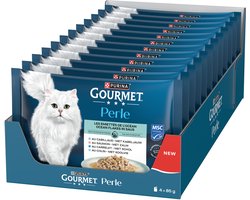 GOURMET PERLE MSC Ocean Flakes - Vis & Vlees - 4 x 85g