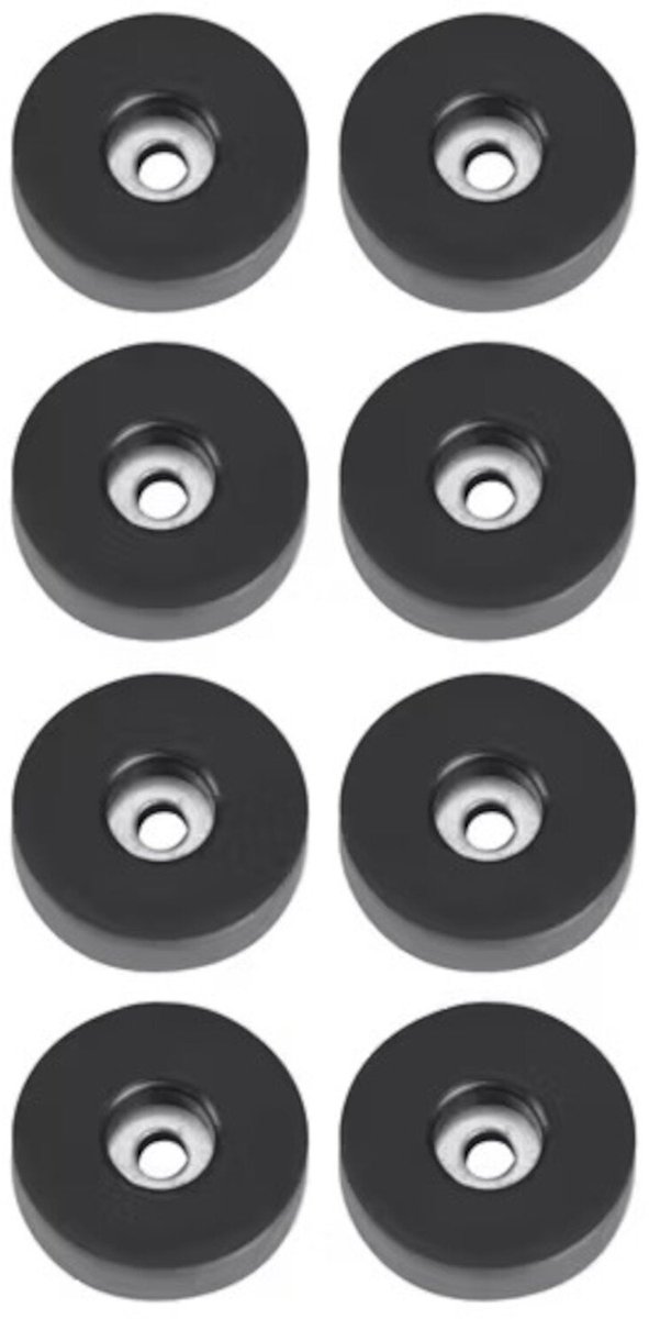 Adam Hall 4906M8AH Rubber Feet Zak van 8, 38x10 mm