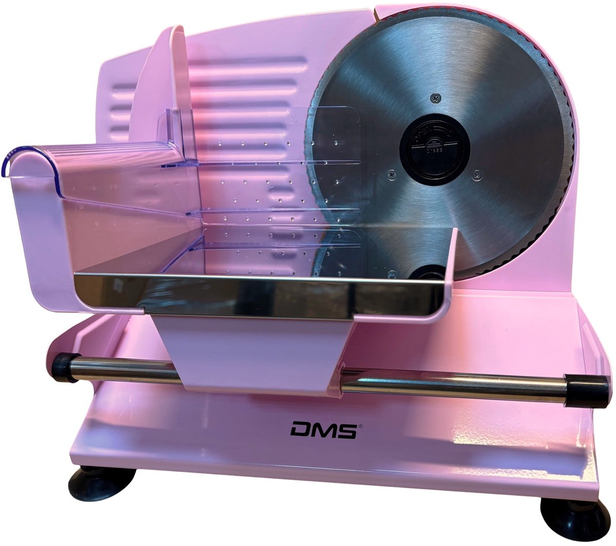 DMS AS-400 - Brood- en Vleesplakmachine - Roestvrij staal - 400W - Roze