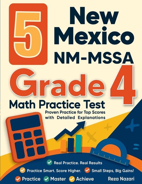 5 New Mexico NM-MSSA Grade 4 Math Practice Tests - cover