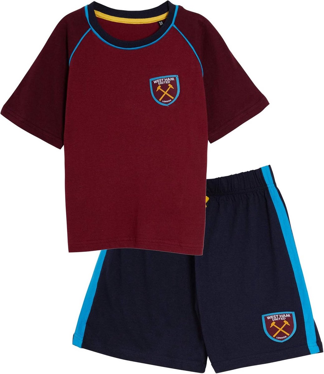 Korte Jongens Pyjama Voetbalset - Premier League Club Tenue met T-shirt en Korte Broek