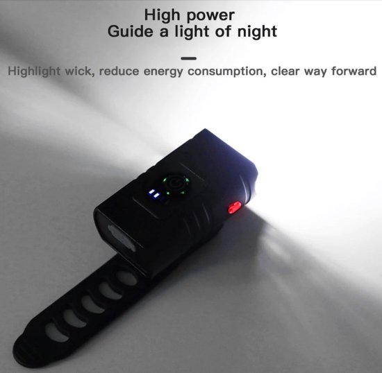 OEM Line - Professionele Bi LED Fiets verlichting set - Fietsverlichting 1000 lumen Sterk Wit licht + Achterlicht Rood - USB Oplaadbaar - IPX5 Waterdicht - Aluminium behuizing - LED Fietslamp Fiets lamp Koplamp Achterlicht - 2 Jaar Garantie — afbeelding 3