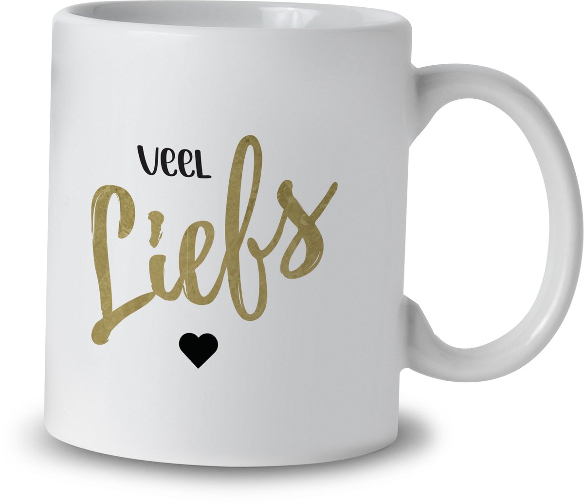Mok – Veel Liefs – Keramiek – 325 ml – Cadeau