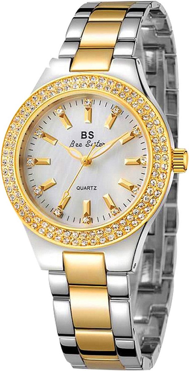 Stijlvol Analoog Dameshorloge met Roestvrijstalen Armband