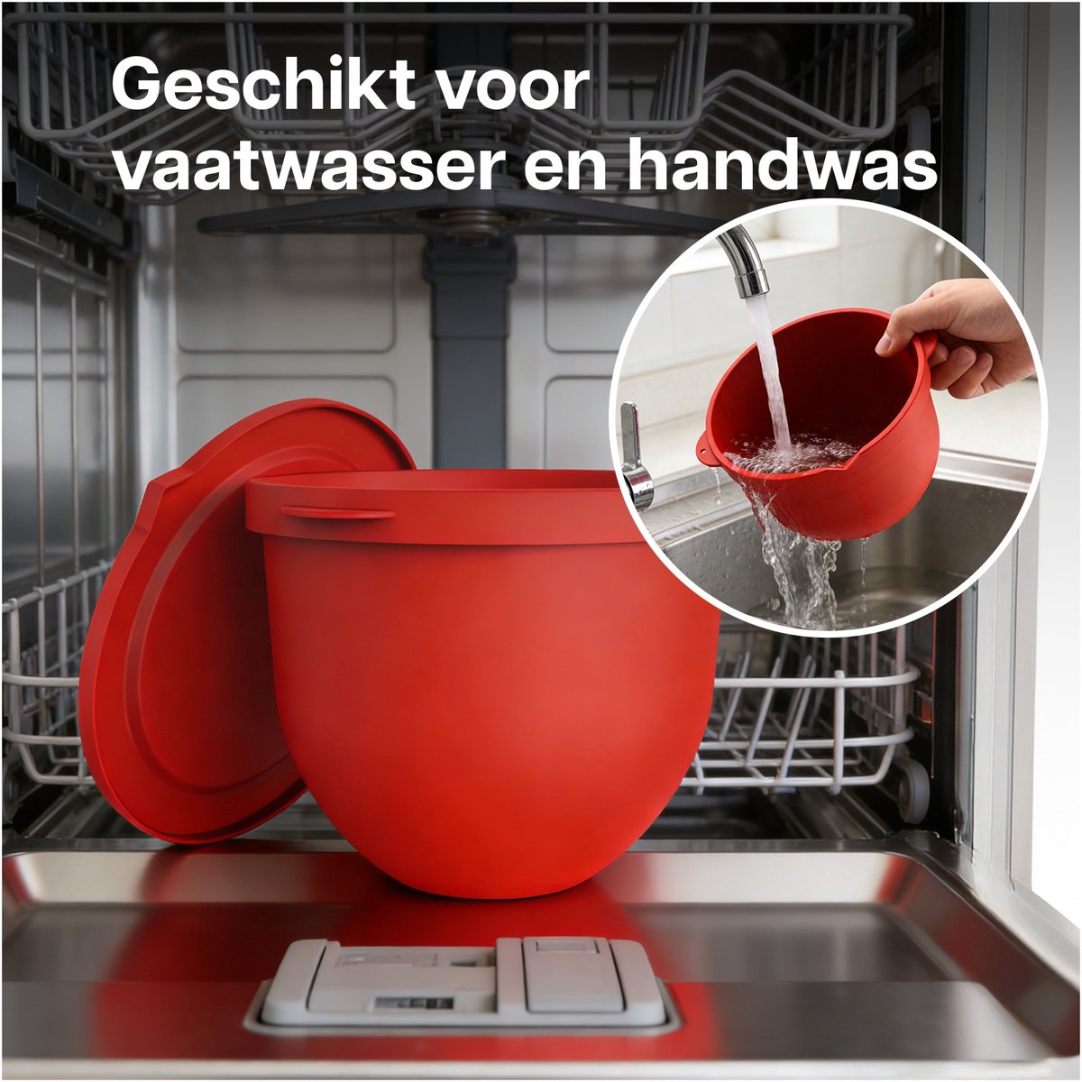 Siliconen Beslagkommen voor KitchenAid 4.5–5 Quart Tilt-Head Stand Mixers Artisan & Classic Series van MMOBIEL – Extra Stevige Siliconen Mengkommen 3 Stuks – Temperatuurbestendig, Vaatwasserbestendig thumbnail 5