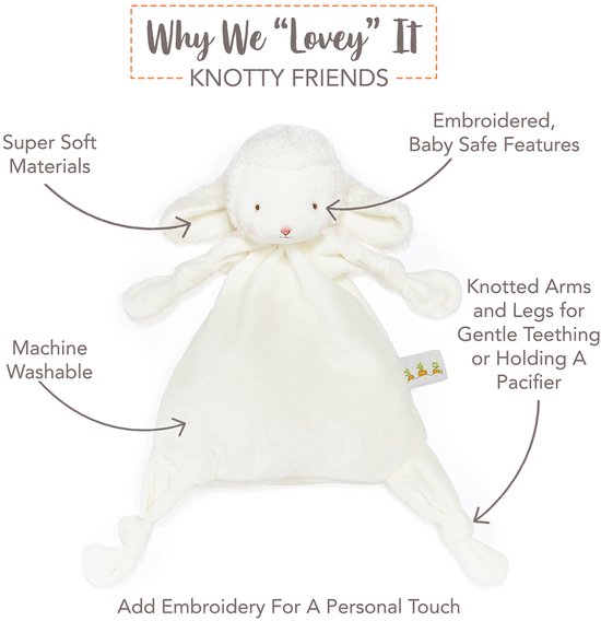 Bunnies By The Bay peluche Agneau 30 cm blanc