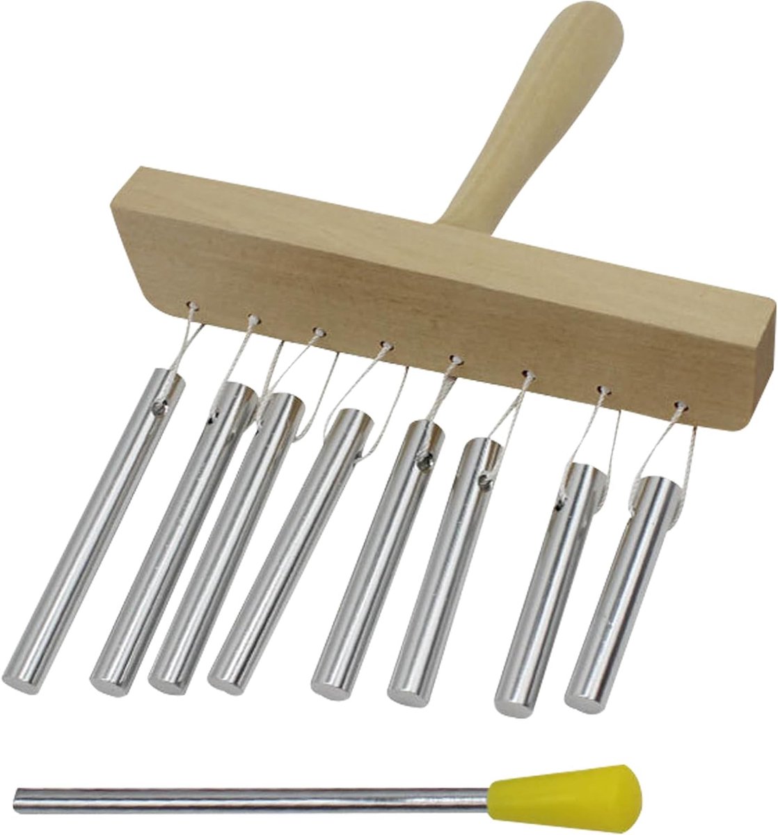 Tafel Windspel - Percussie Instrument - Muziek Educatie - Houten Basis - 8 Tinten