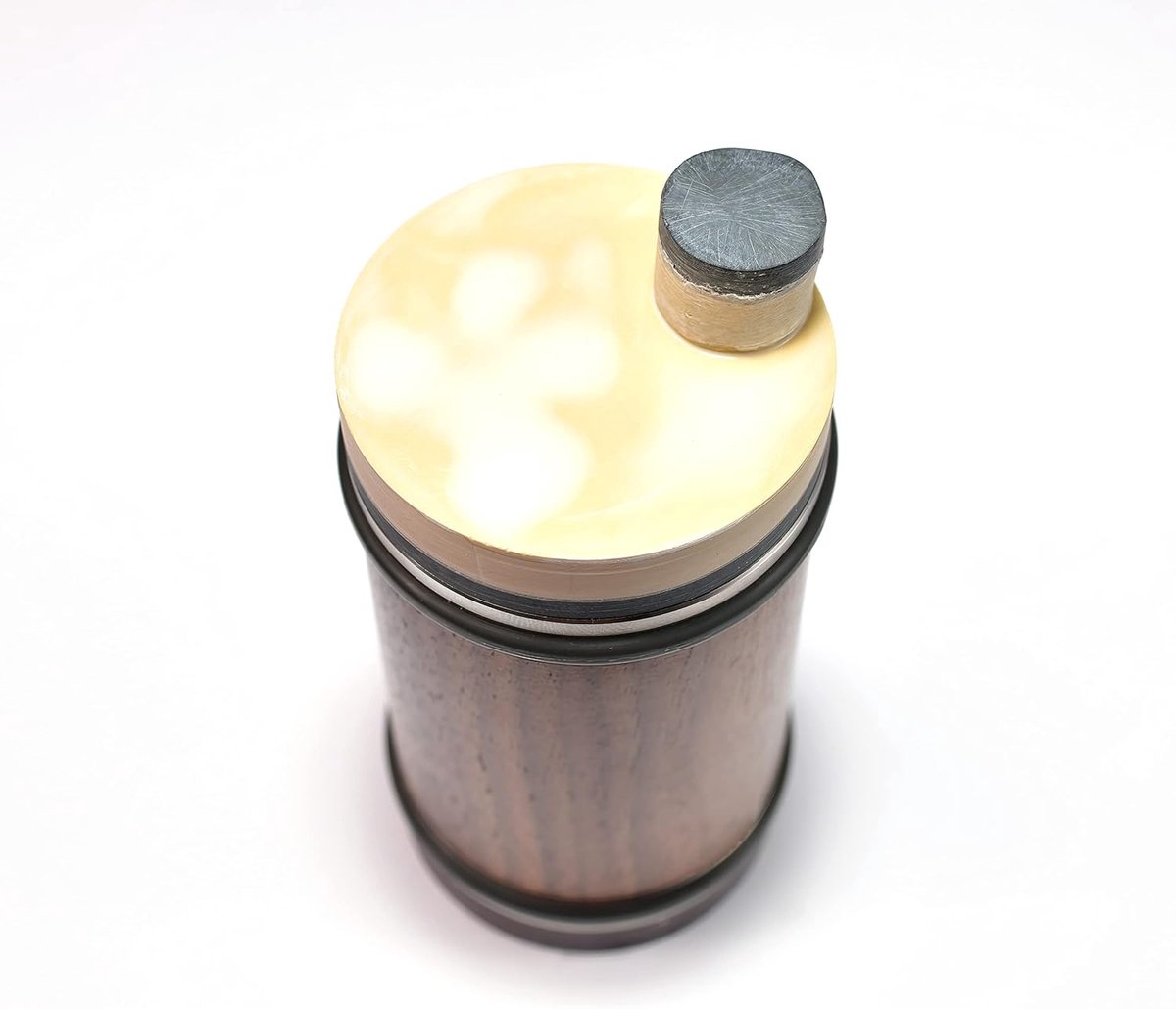 Schuurschijf Natuursteen - Slijpschijf Poetschijf - Gereedschap Slijpen - Fijne Minerale Structuur - 54.5 mm diameter - Geel