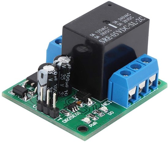 DR25E01 DPDT Relaismodule – Dubbelpolig Wisselrelais, Zelfsluitend (bistabiel), Laag Pulsgestuurd, Ingang DC6-24V, Voor Schakeltoepassingen En Automatisering