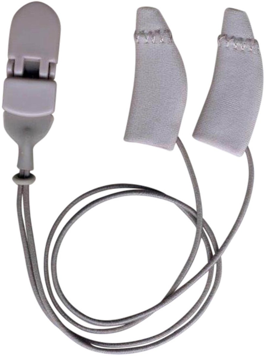 Ear Gear - Mini Curved - Grijs - met koord - hoortoestellen - tegen vocht en wind