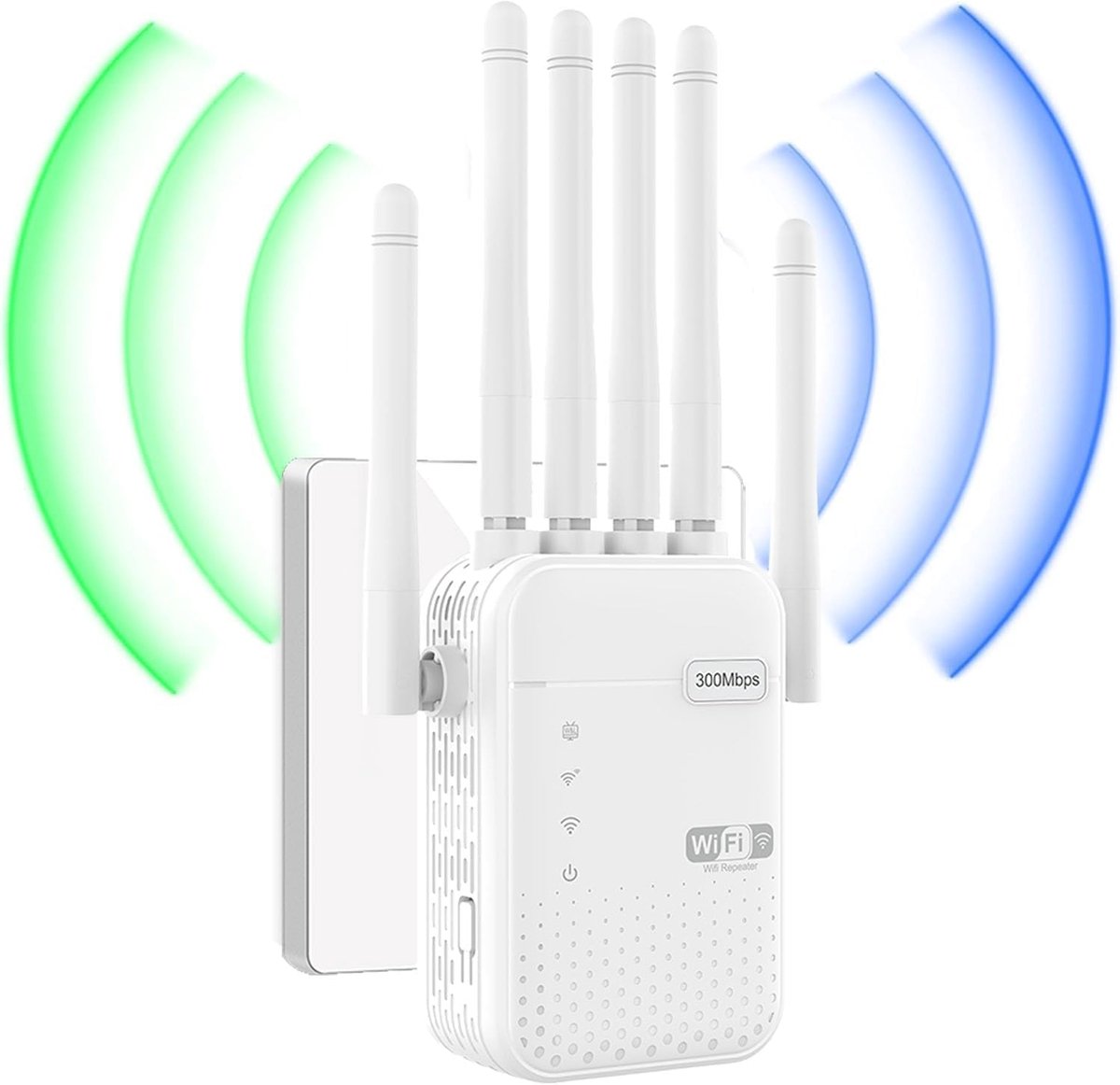 Wifi Versterker - Netwerk Uitbreider - Sterk Wifi Signaal - Zes Antennes - 1000m² Dekking
