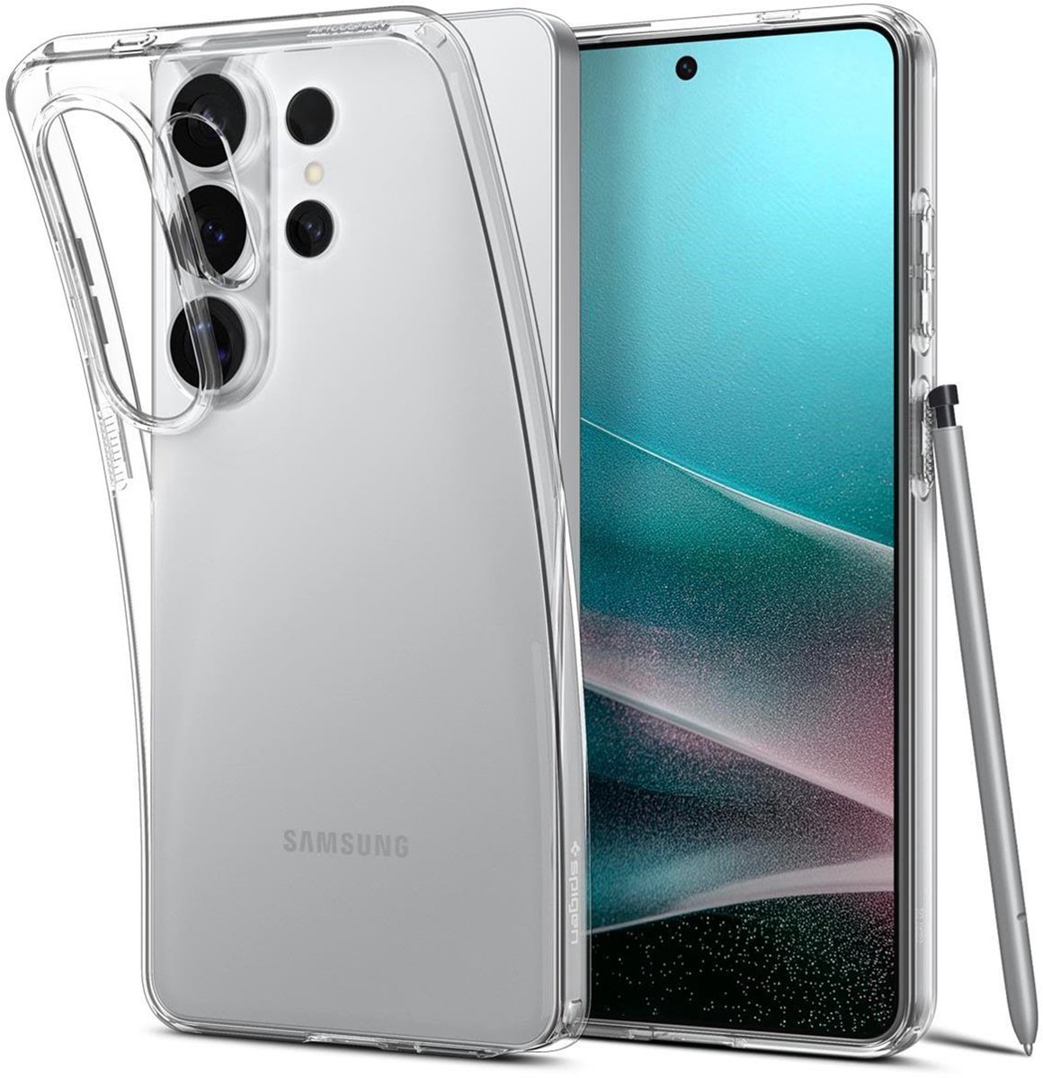Spigen Hoesje geschikt voor Samsung Galaxy S26 Ultra - Liquid Crystal - Transparant