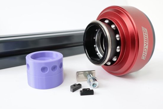QR V2 Houder - Stuurhouder Adapter - Sim Racing Rig - Knikbescherming Inbegrepen - 41x31 mm - Geel van Merkloos — afbeelding 5