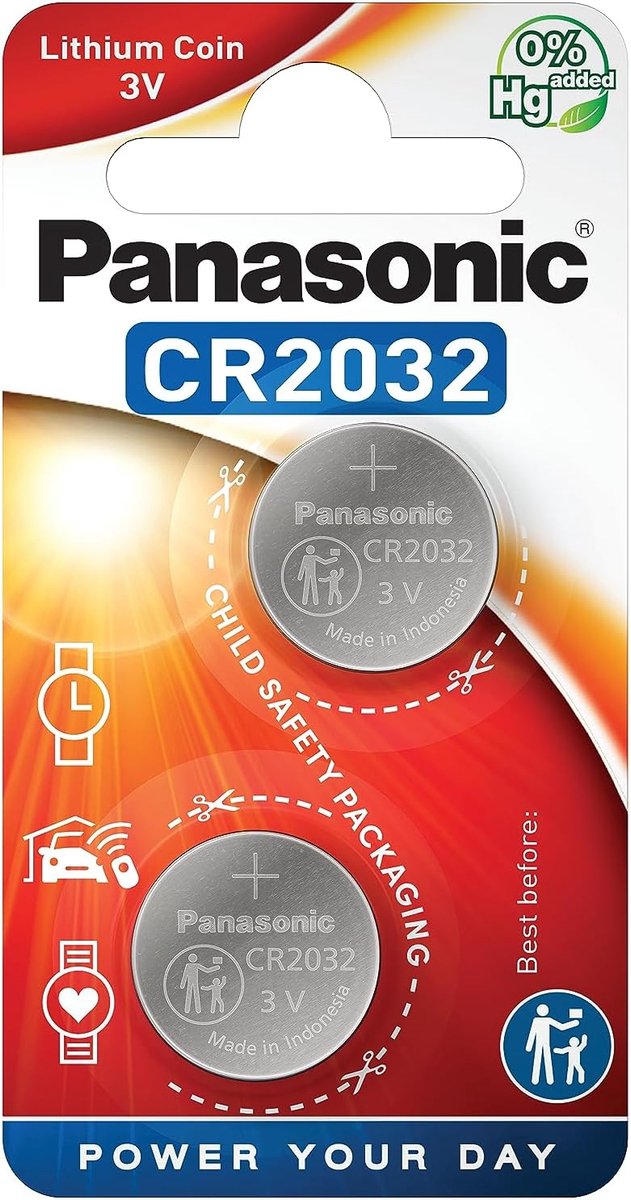Lithium Knoopcel Batterij - Vlakke Batterij - Apparaten Voeden - 2 Stuks Verpakking - 3 Volt
