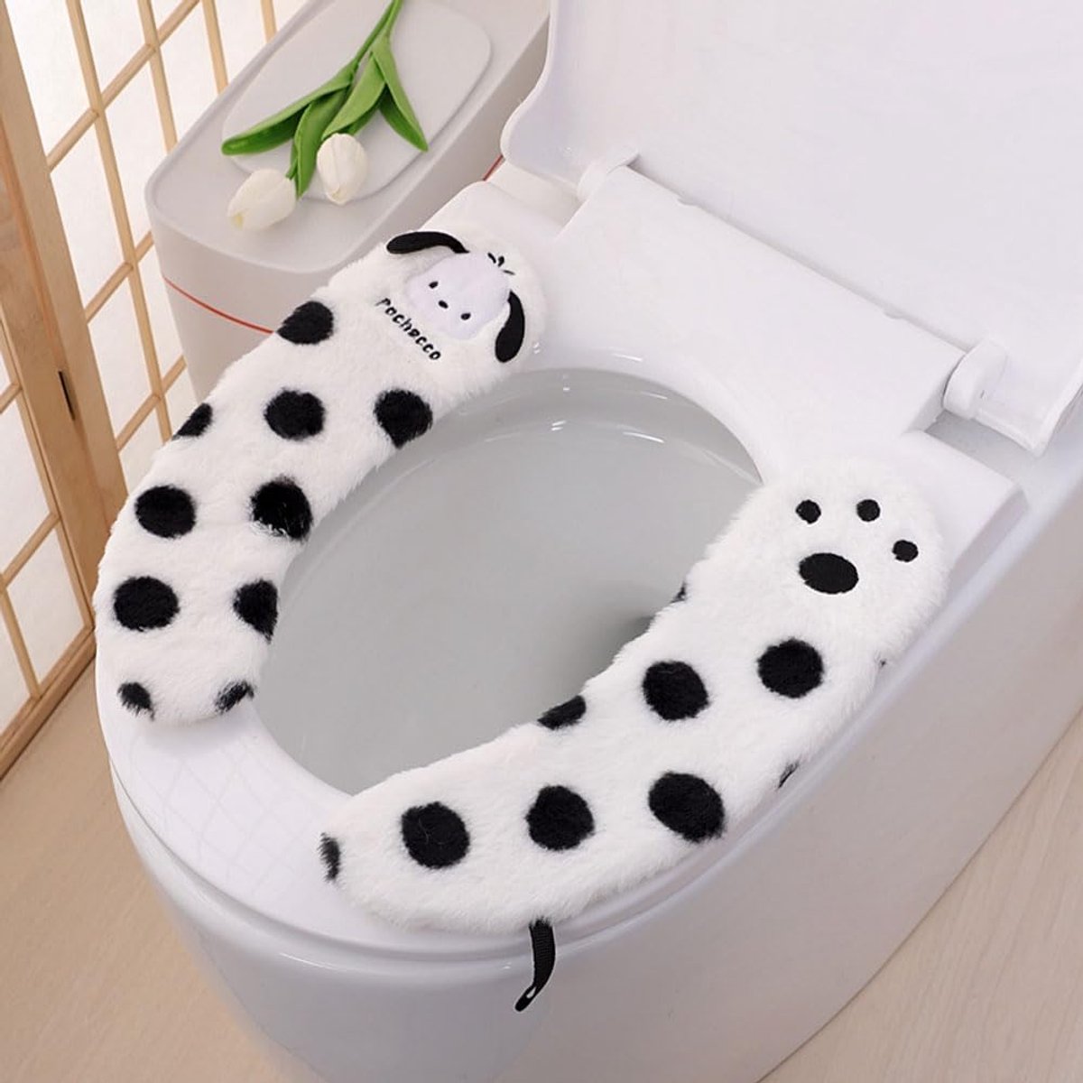 Toiletzittinghoes - Zachte Pad - Hygiënisch Toilet - Wasbaar & Herbruikbaar - Universele Pasvorm - Wit