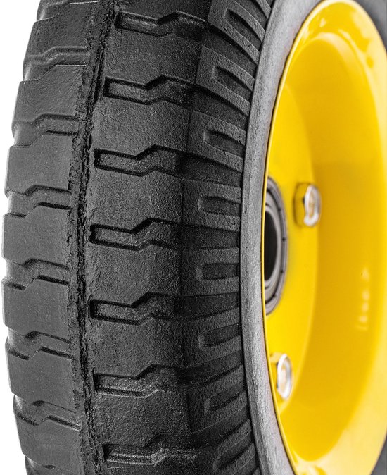 KADAX steekwagenwiel 200 x 55 mm, 1 stuk, lekbestendig vervangingswiel 2.50-4 voor steekwagens, transportkarren en tuintrolleys, kruiwagenwiel met 17 mm asboring van Merkloos	 — afbeelding 2