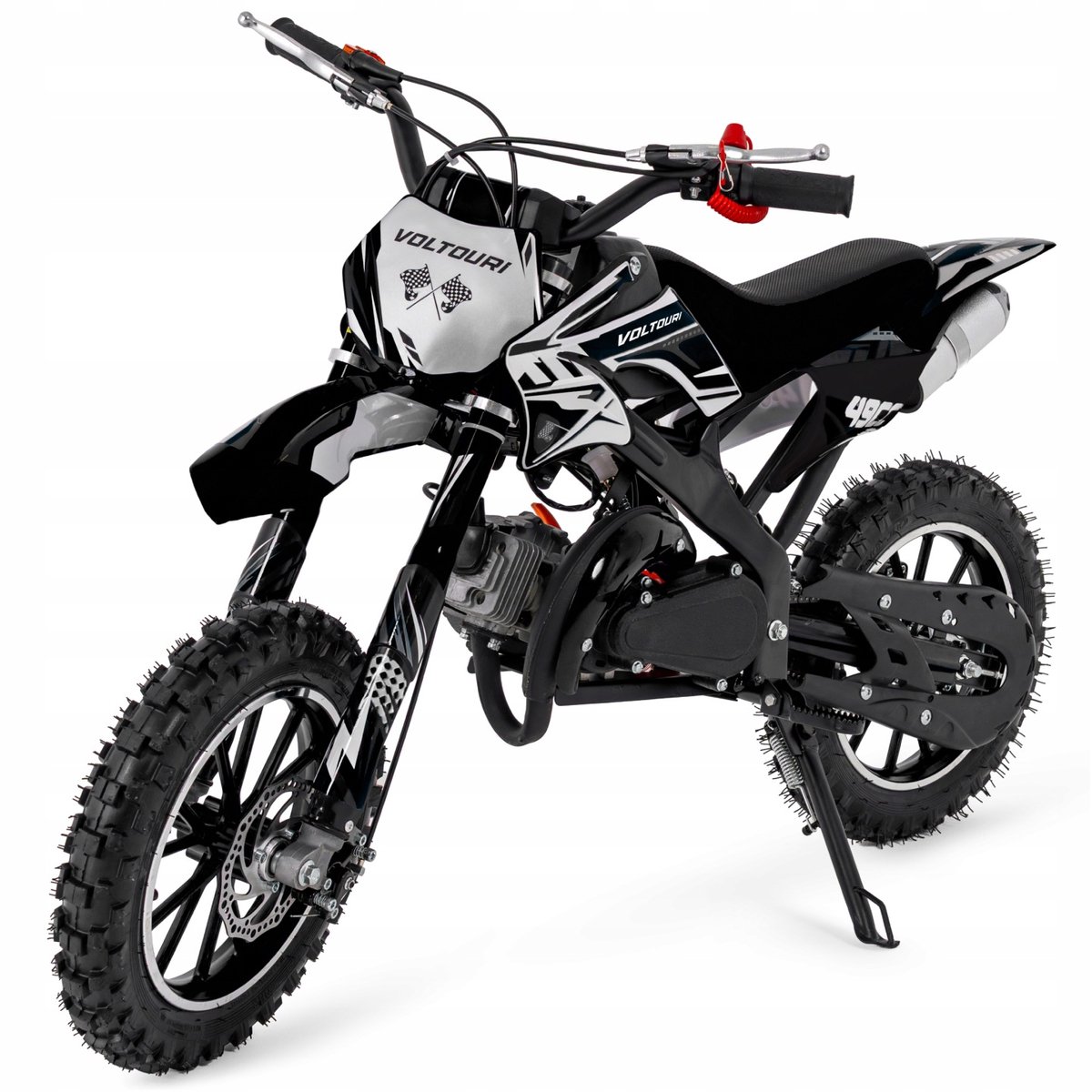 VOLTOURI Crossmotor 49cc - Zwart - Voor Kinderen