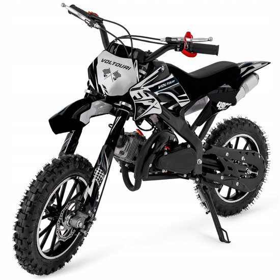 VOLTOURI Crossmotor 49cc - Zwart - Voor Kinderen