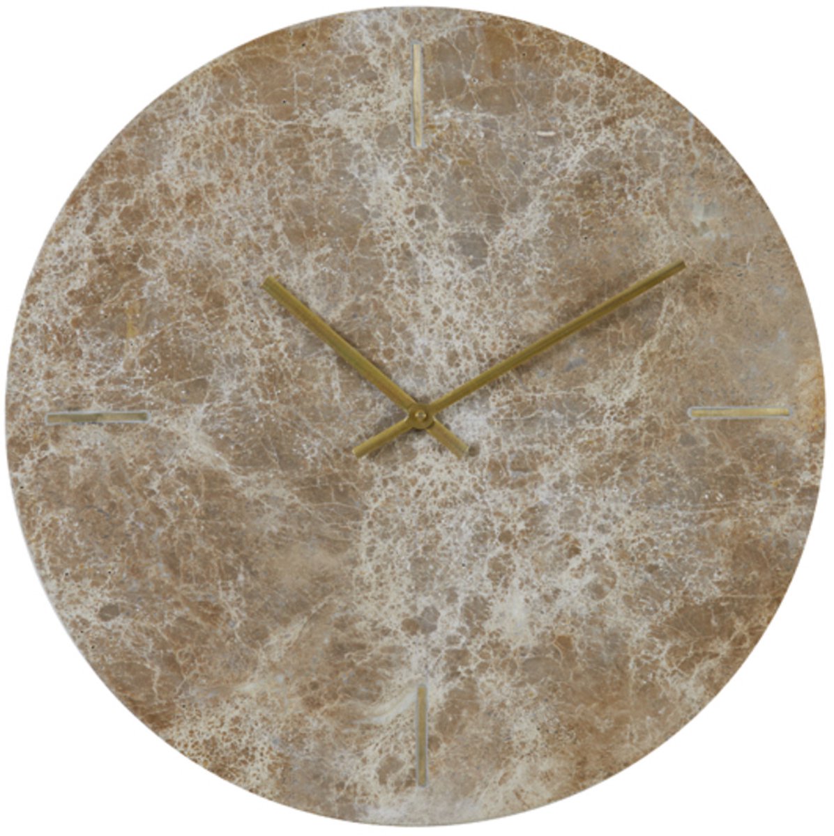 Klok MORENO - 43x2x43cm - Bruin