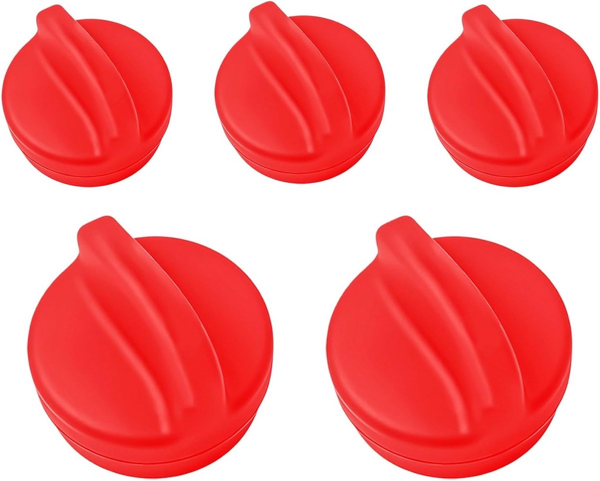 Airfryer Bakpapier Clips - Liner Bevestigers - Keuken Maaltijdvoorbereiding - Magnetisch Silicium Ontwerp - Klein en Groot - Rood