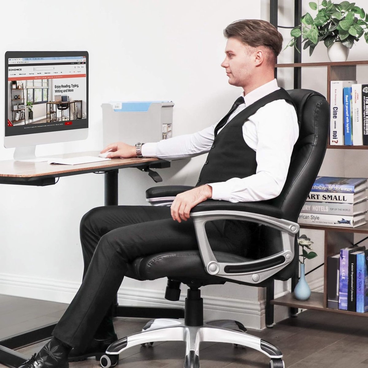 Songmics Ergonomische bureaustoel