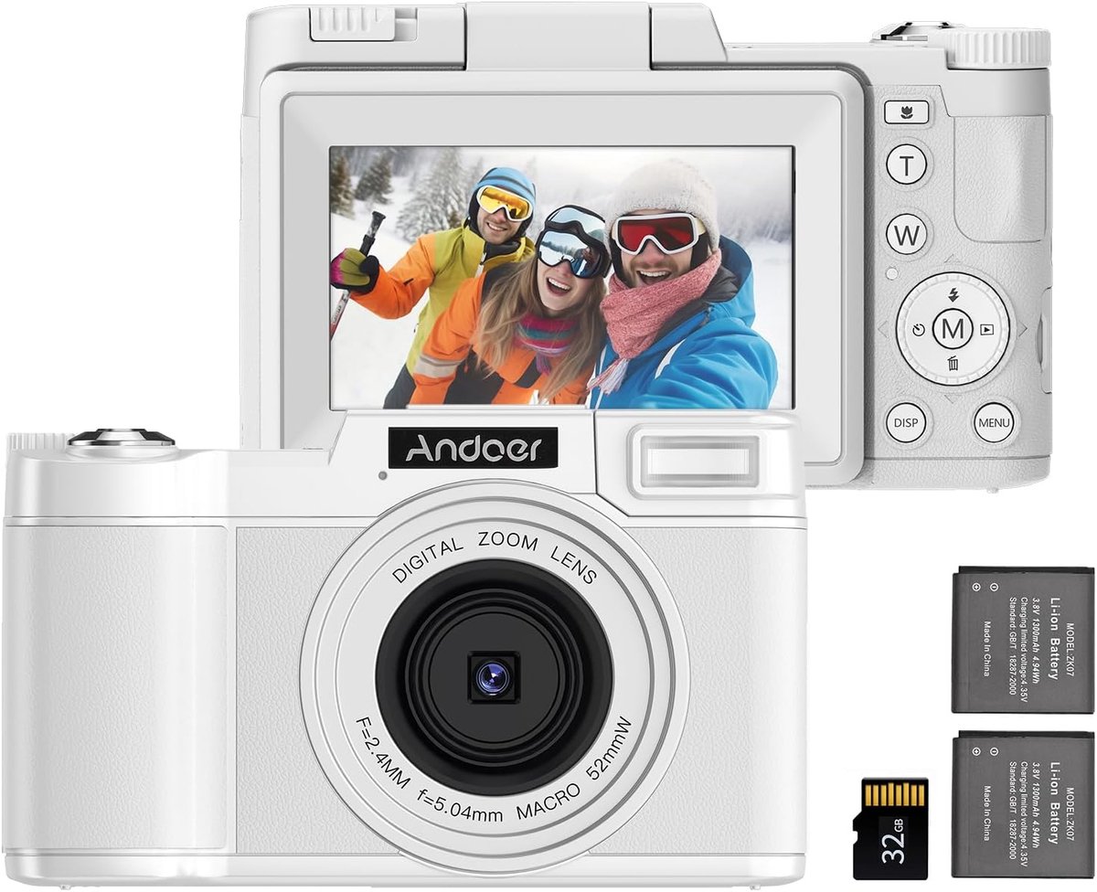 Compacte Digitale Camera - 4K Fotocamera - Vastleggen Momenten - 3 Inch Draaibaar Scherm