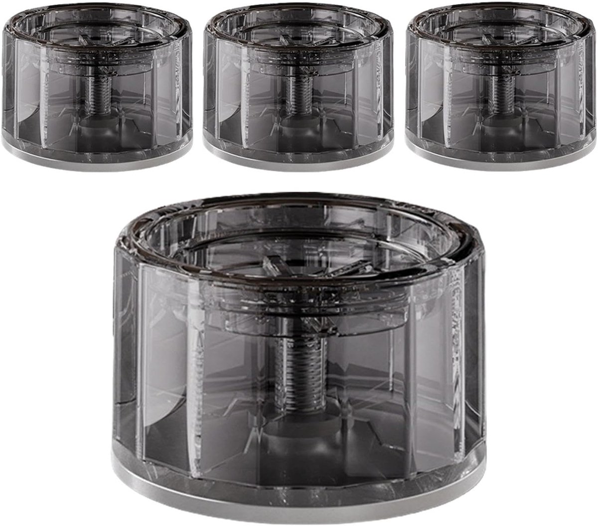 Anti-vibratie Pads - Apparaat Voetjes - Stabiliteit Verhogen - Verstelbare Hoogte - 4x 14x4 cm