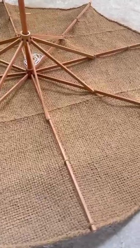 CocoWeave - Parasol Vervangingsdoek 300 cm - 100% Kokosvezel - Voor 8 Baleinen - Natuurlijk & Duurzaam