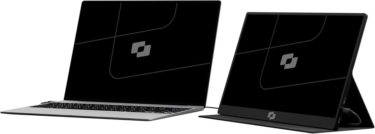 Draagbare Monitor - Extra Beeldscherm - Multitasken - Inclusief Beschermhoes - 156 Inch FHD - Zwart