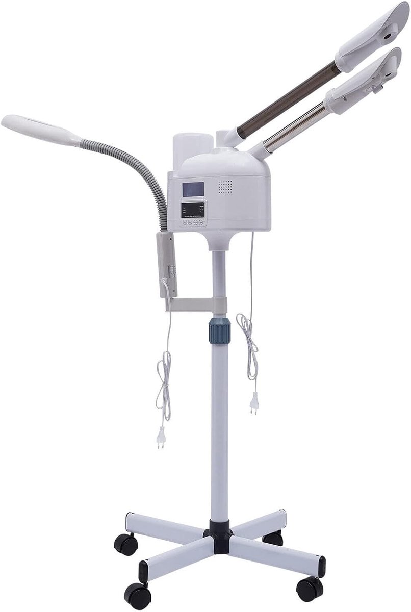 Gezichtsstomer - Huidverzorging Apparaat - Hydratatie en Reiniging - 3-in-1 Functie - 750 W - Wit