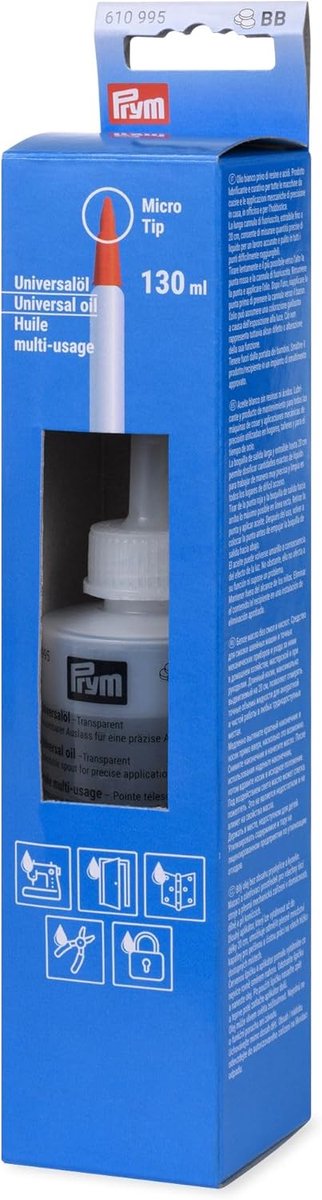 Universele Machine Olie - Smeermiddel Naaimachine - Voorkomt Roest - Precisie Drip Tip - 130 ml - Kleurloos — afbeelding 2