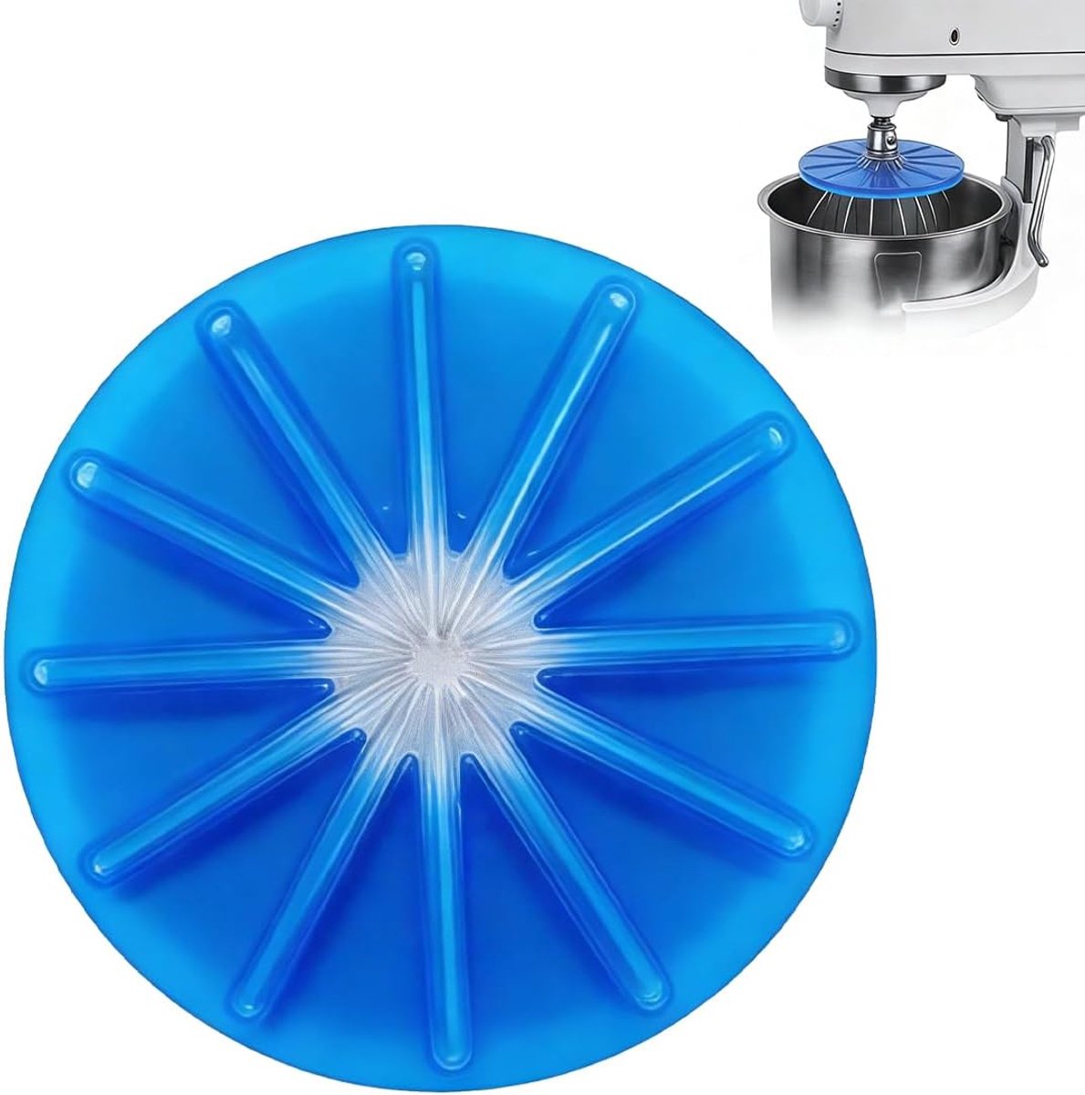 Spatbescherming Keukenrobot - Universele Spatdop - Bakken en Mixen - Verbeterde Stabiliteit - 17 x 5.5 x 1.12 cm