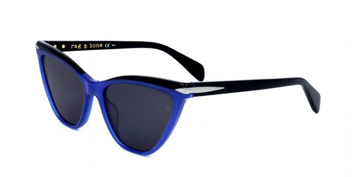 Rag & Bone RNB1021/S Blue 55/17/145 WOMAN Zonnebrillen