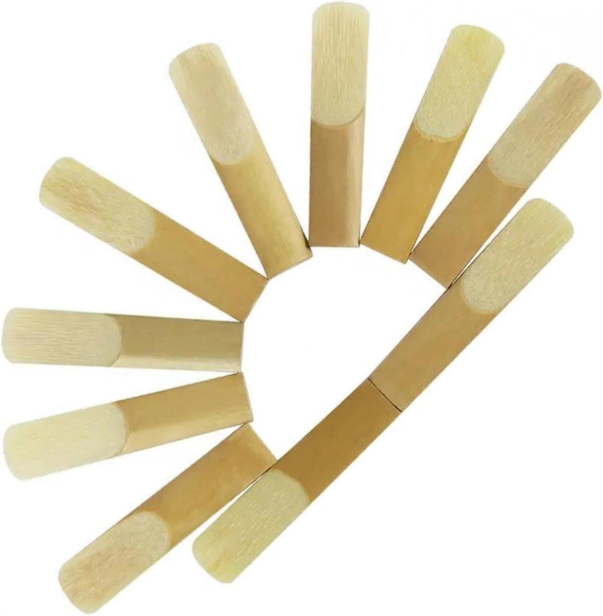 Saxofoon Rietjes - Muziek Accessoires - Muziek Maken - 10 Stuks Set - Sterkte 2.5 - Houtkleur
