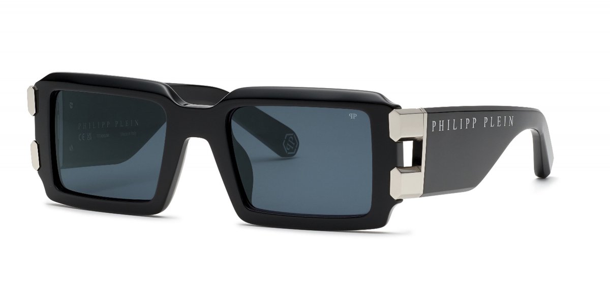Philipp Plein SPP129M Nero lucido 54/22/145 MAN Zonnebrillen