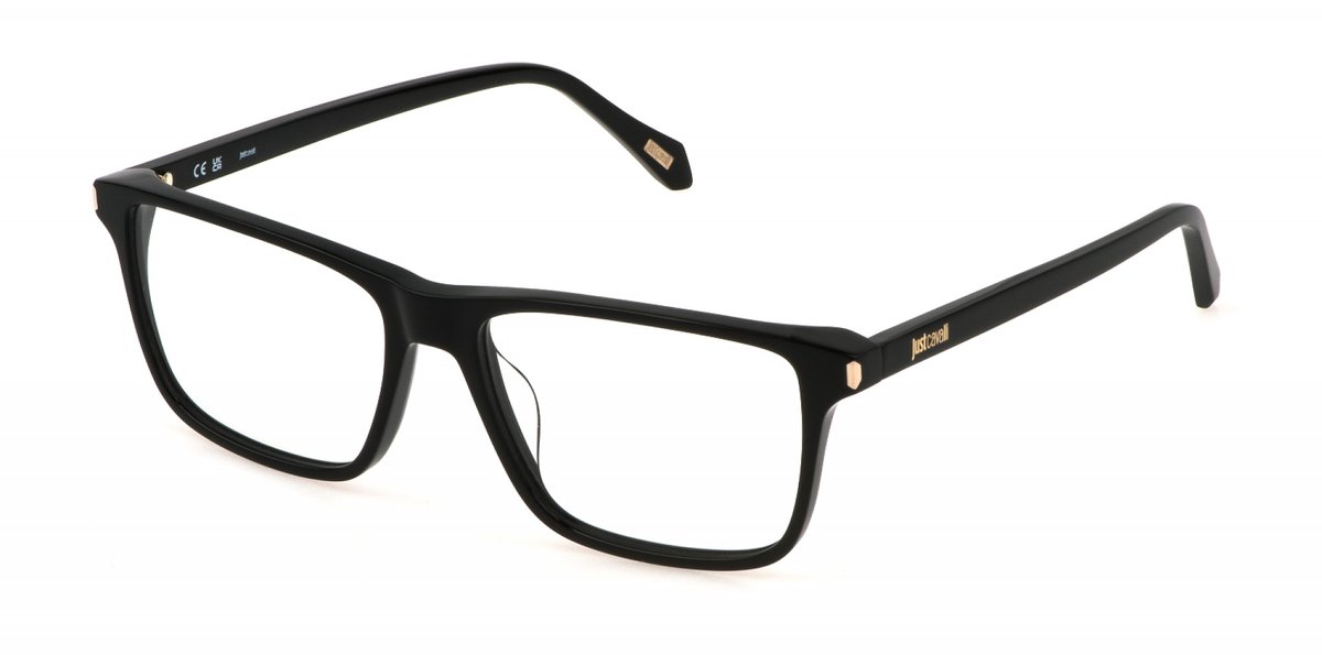 Just Cavalli VJC050 Nero lucido 56/16/145 MAN Brilmonturen