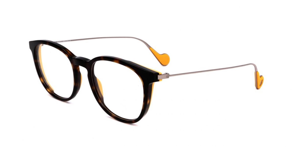 Moncler ML5072 Dark havana 53/19/145 MAN Brilmonturen