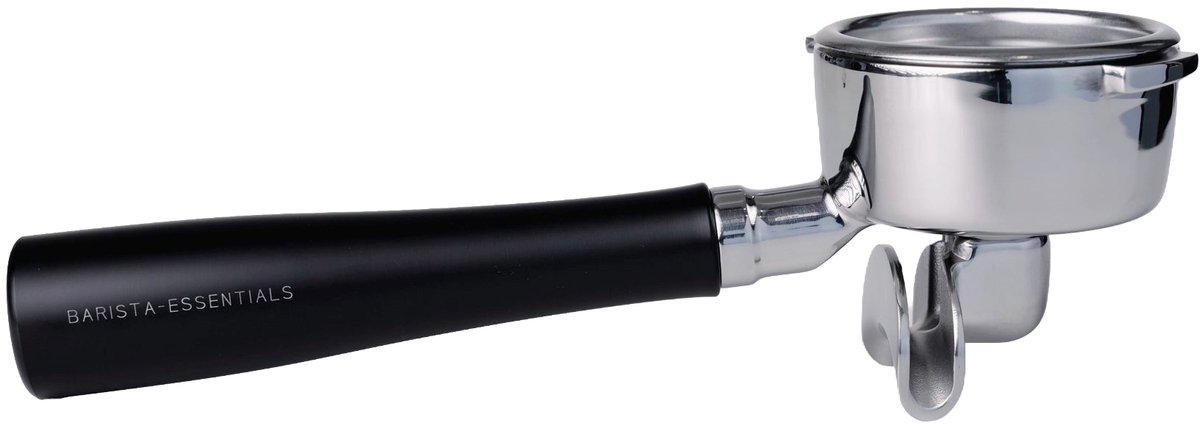 Portafilter Dubbele Uitloop - Bezzera BZ07 - BZ10 - 58mm - Zwart - RVS - Portafilter 51mm - Portafilter - Filterdrager – Delonghi Koffiemachine – Piston – Espressomachine - Barista Essentials