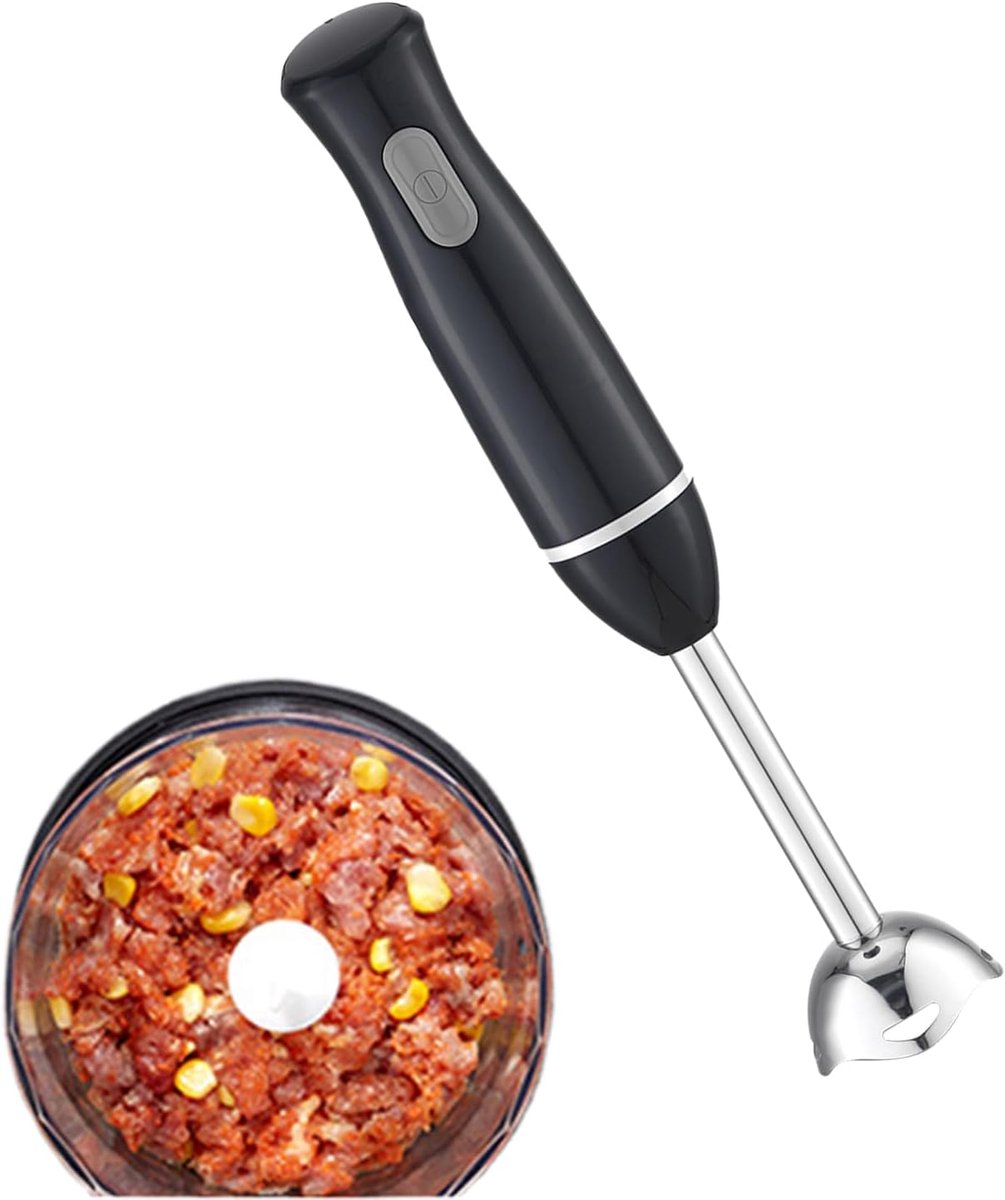 Handmixer Elektrisch - Staafmixer Keuken - Smoothies en Sauzen - Roestvrij Staal - 38 x 6.5 cm