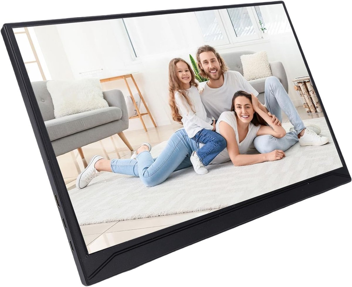 Draagbaar Laptopscherm - Extern Beeldscherm - Werk en Entertainment - Draadloze Connectiviteit - 156 Inch
