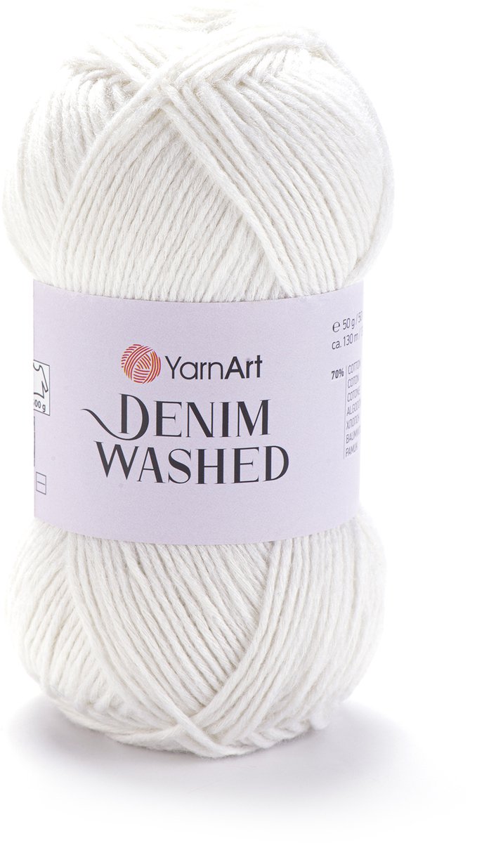 YarnArt Denim Washed – Katoenmix Garen – 50g – ±130m – Vintage Look – Voor Kleding & Accessoires - Kleur 900