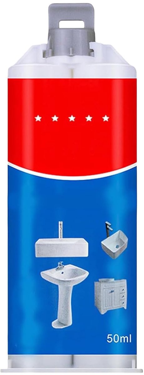 Porseleinen reparatieset - Scheurvuller kit - Tegels en badkuip - Naadloze afwerking - 50 ml inhoud
