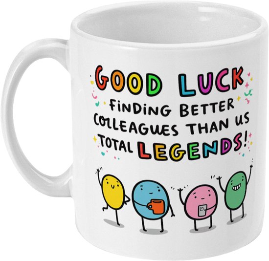 Afscheid Collega Cadeau, Grappige Collega Mok, Good Luck Mug, Werk Cadeau, Collega Geschenk, Koffiemok, Thee Mok