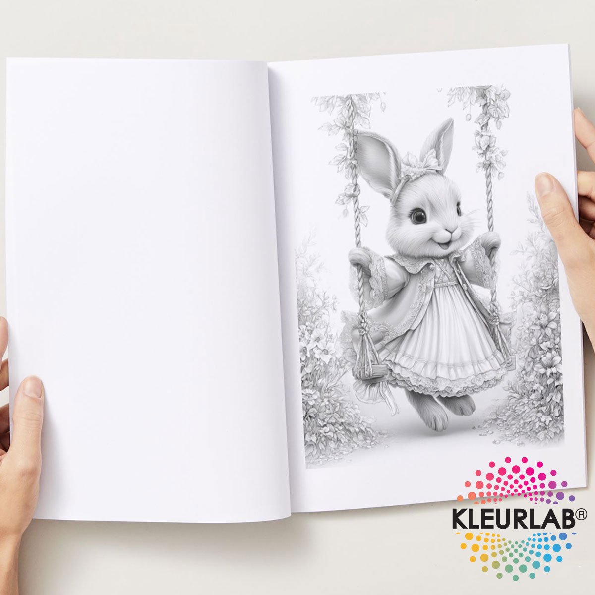 KleurLab® - Victoriaanse Tederheid - Kleurboek voor Volwassenen - 48 Kleurplaten - Romantisch - Dieren - A4 Formaat - Enkelzijdig bedrukt — afbeelding 2